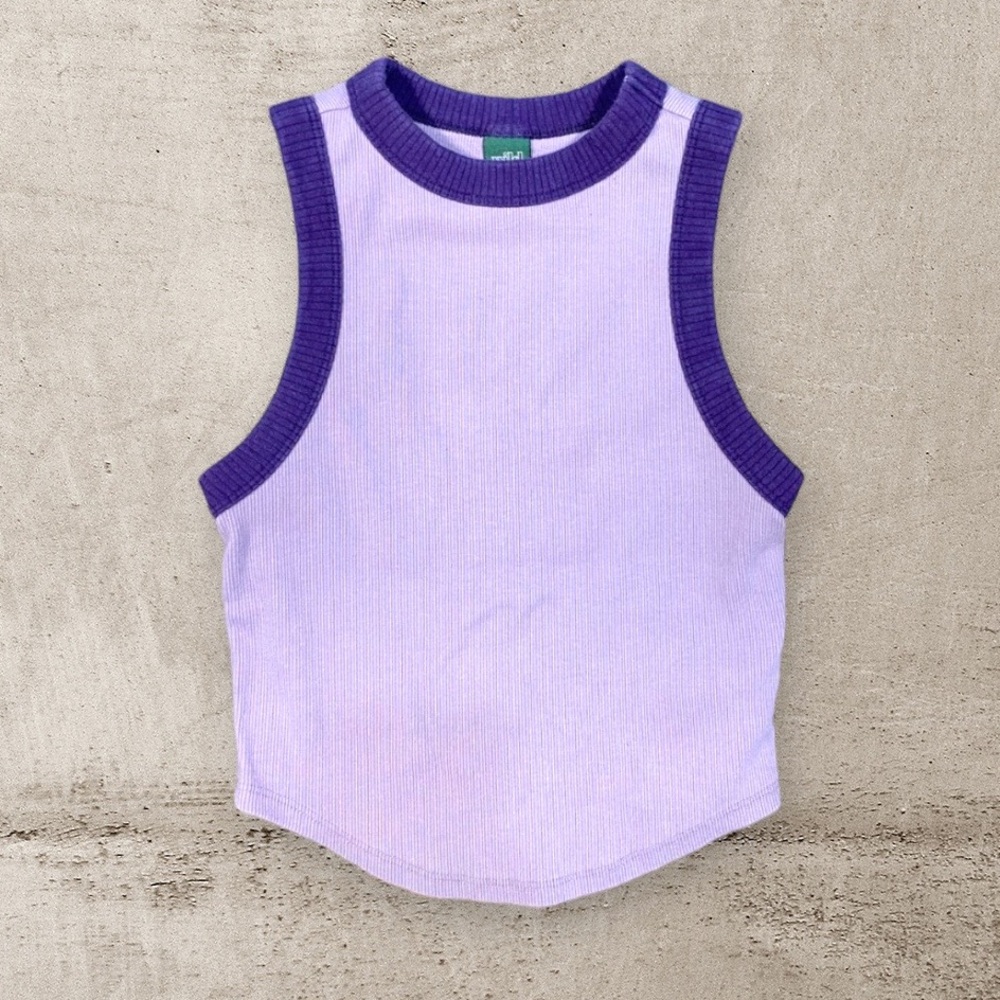 Wild fable purple tank top size can
